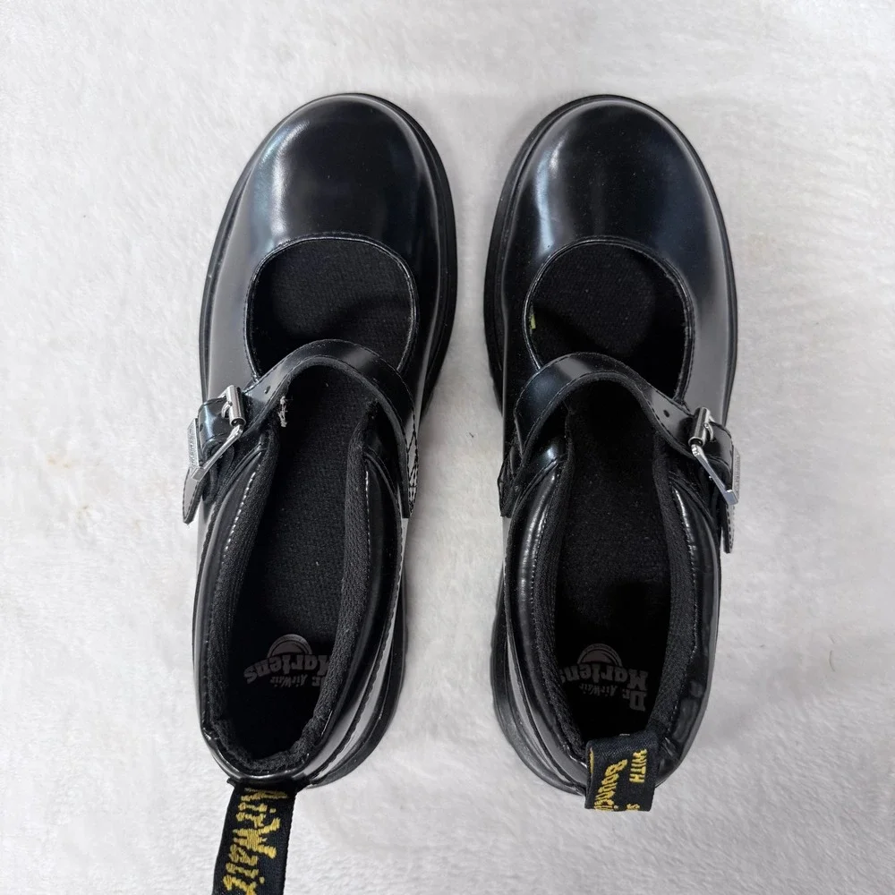 Dr. Martens Women's Black Mary Jane Buckle Shoes